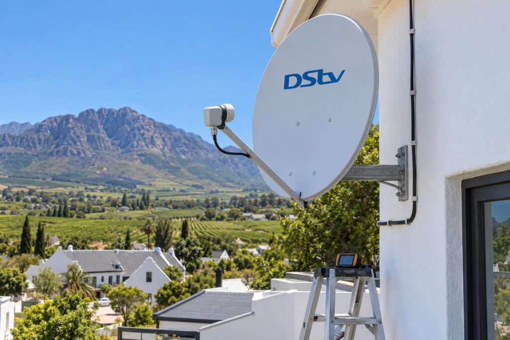 Dish relocation and cabling Neat cabling after a dish relocation to use my DStv decoder at another house